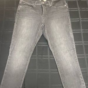 Levi black wash skinny jeans